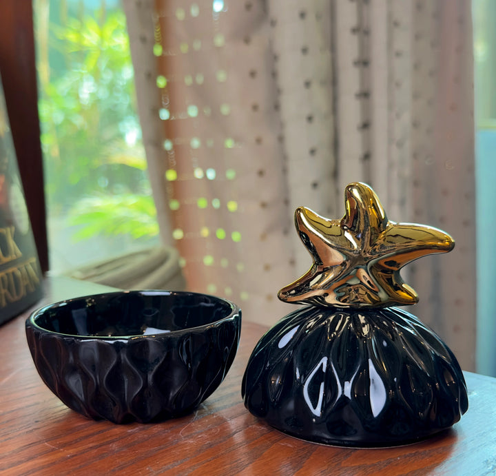 Candy Jar with Sea Shell Lid