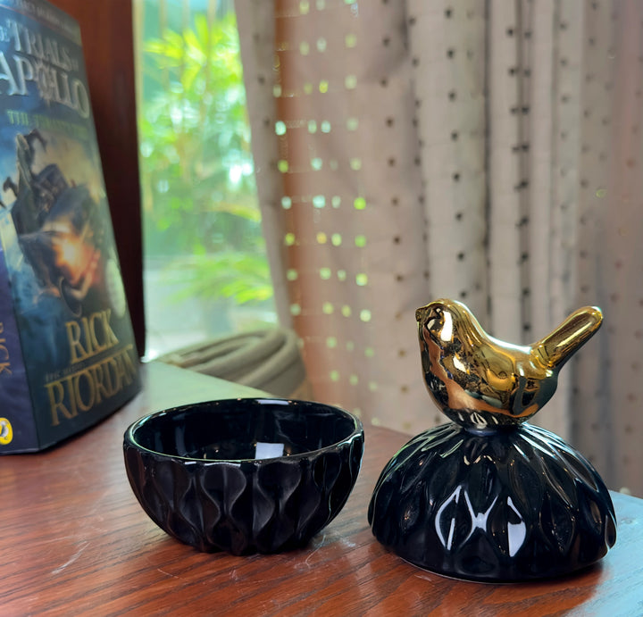 Black Small Candy Jar
