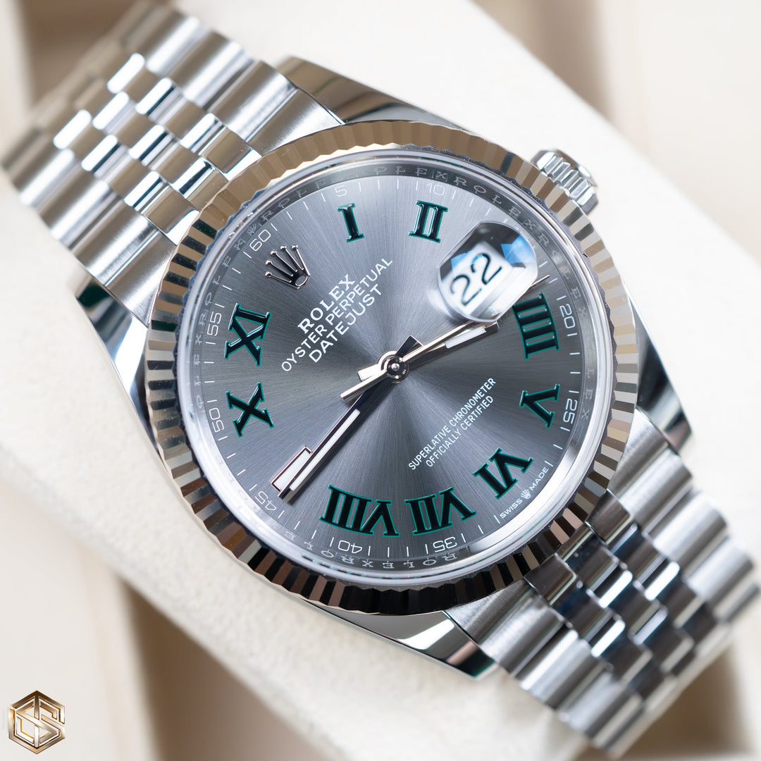Rolex 126234 2024 Datejust 36 Wimbledon Dial Jubilee Bracelet Watch
