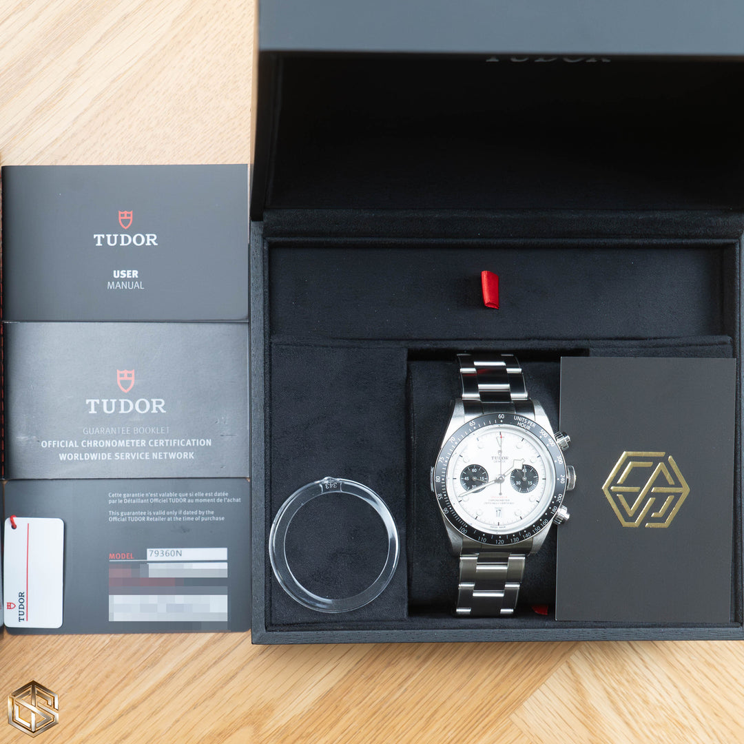 Tudor 79360N Black Bay Chrono White 'Panda Dial 41mm 2023 Full Set Watch