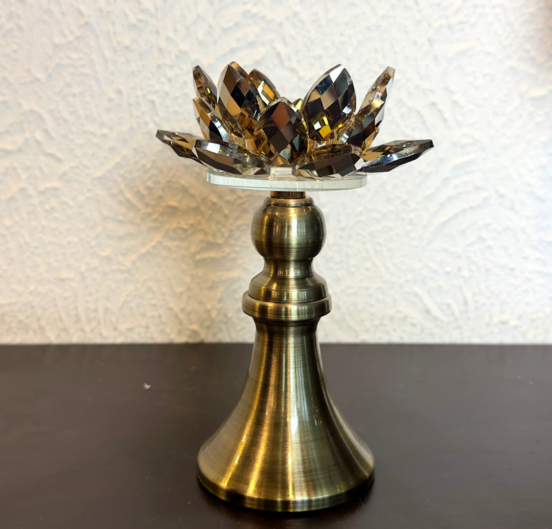 Candle Holders with Crystal - 3 PCs