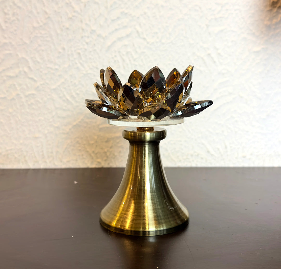 Candle Holders with Crystal - 3 PCs