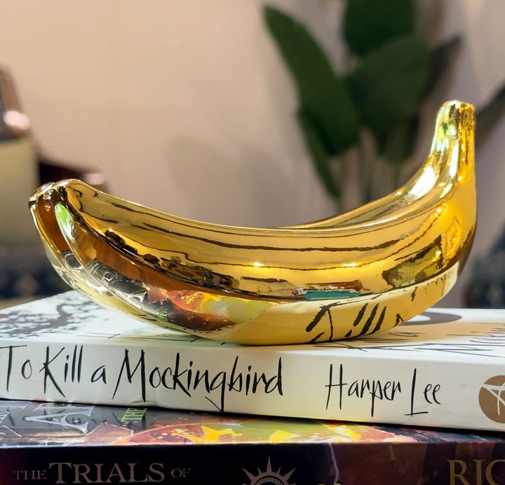 Gold Artificial Banana Décor Fruit