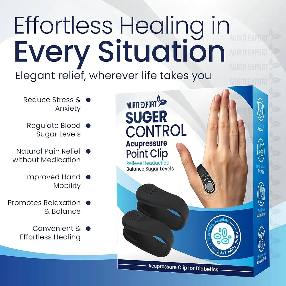 Sugar Control LI4 Acupressure Point Clip