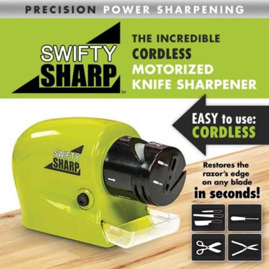 Swifty 3-Stage Electric Knife Sharpener – Fast, Universal, Durable
